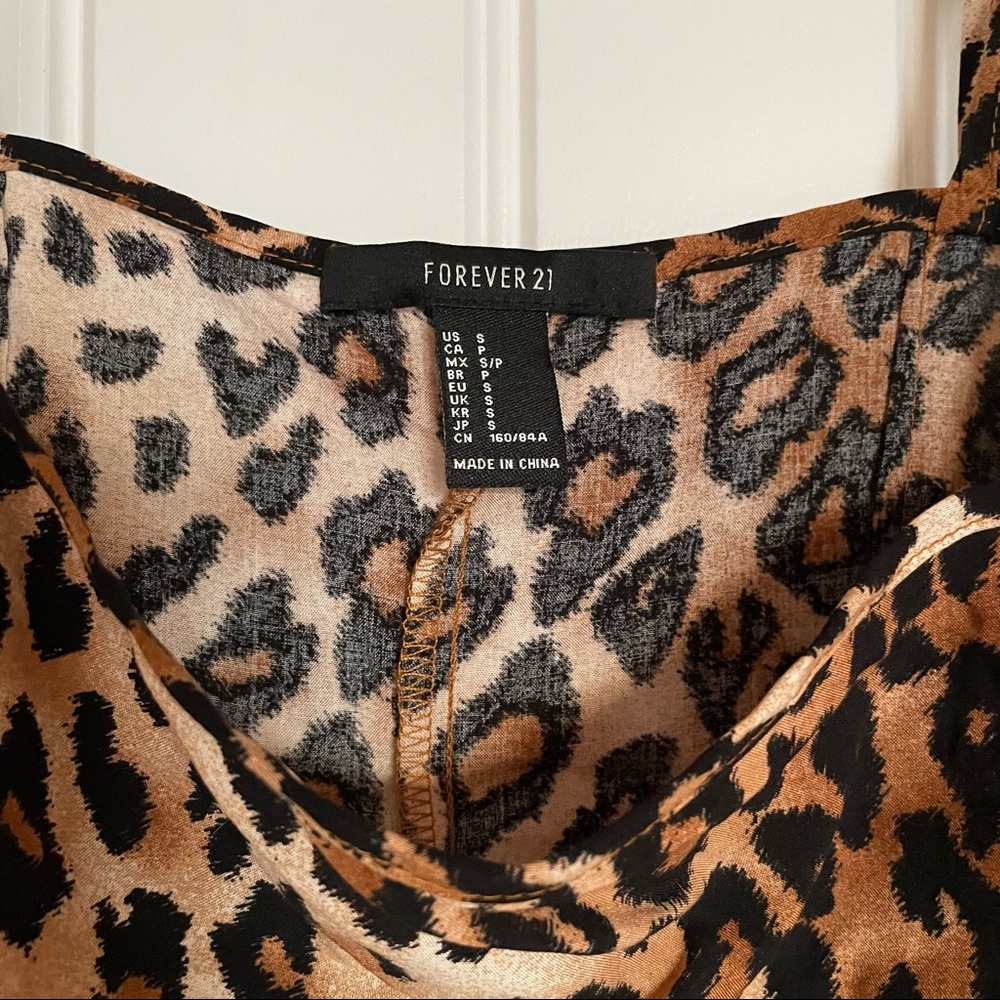 Leopard Print Slip Dress - Picture 4 of 6